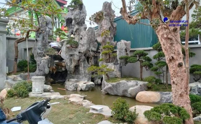 chuyên thi công non bộ đá tự nhiên